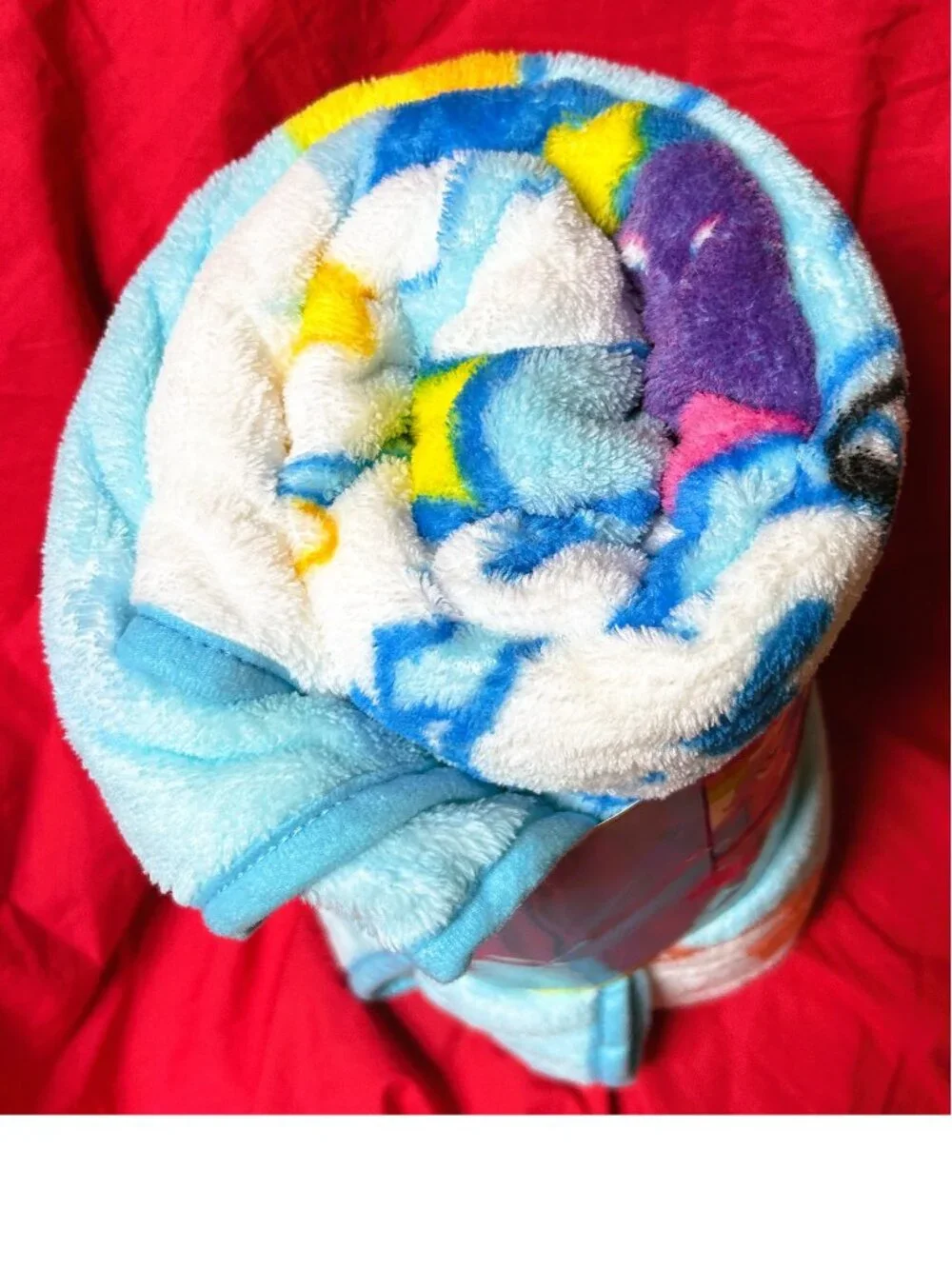 NEW~Vintage Care Bears Throw Soft fleece micro-raschel plush Blanket~50